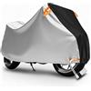 D-Lumina Telo Moto da Esterno Interno Telo Coprimoto Impermeabile Copri Moto 210D Poliestere Moto Copertura Antifurto Universale,per La Maggior Parte delle Moto,Scoote,Vespa etc.(245x105x125 cm) XL