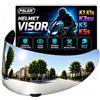 PSLER Visiera per casco K1s, Visiera per casco K1, Visiera tintata K3SV, Scudo facciale di sostituzione per i modelli K1, K1s, K3SV e K5 (Specchio Argentato Profondo)