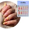 Gelify Unghie press on. Press on nails gel. Unghie finte adesive. Unghie adesive in soft gel con colla Gelify. (Yellow aura)