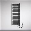 maimai Mai & Mai Radiatore Piatto 180x60cm con Elemento Riscaldante 1000W, Radiatore Scaldasalviette Termoarredo da Bagno Riscaldamento Elettrico o da Acqua Calda RHE in Acciaio, Antracite