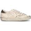 GOLDEN GOOSE SUPER STAR CLASSIC WITH LIST Sneaker donna bianca/argento in pelle