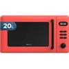 Cecotec Forno a Microonde con Grill Da 20 Litri Proclean 5110 Red. 700 W In 6 Livelli E Griglia Da 800 W, Modalità Scongelamento, Segnale Fine Cottura, Lampada Interna, Timer 30 Minuti, Design