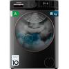 Cecotec Lavatrice a Carica Frontale 8 kg Bolero Dresscode 8610 Inverter Steel A. 2000W, 1400 RPM, Classe A, Steam Max, Motore Inverter Plus, 15 Programmi, Onsmart, Fuzzy Logic, Smooth Wash, Stop&Go