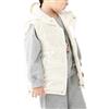 Yimutian Piumino Smanicato Bambini Gilet Autunno e Inverno Giacca Senza Maniche Caldo Confortevole Gilet in Cotone per Ragazze Ragazzi Bianco 170