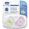 CHICCO SUCCHICCO AIR GIRL SILICONE 0-6 MESI 2 PEZZI
