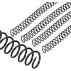 PATIKIL Spirali per Bobine da 14mm (9/16), 20Pz Spirali Legatura Capacità 115 Fogli 3:1 Passo Spirali Legatura per Rilegare Fogli Carta, Nero