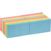 KIFZM 76 x 127 mm grandi note adesive, 6 colori brillanti assortiti Self-Stick Pads, 80 fogli per pad