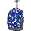 CONPHERON Zaino Trolley con Ruote per Studenti, impermeabile, Ragazzi Ragazze Zaino Trolley Rolling Zaino da viaggio, 32x21x46 cm