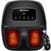 EaseZen Massaggiatore per Piedi Shiatsu con Riscaldamento, Massaggiatore Piedi Relax con Telecomando e Display LCD, Regalo di Compleanno per Lei/Lui/Mamme/Papà, Adatto fino alla Taglia 48
