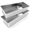 Space Home - Stampo Plumcake con Rivestimento Antiaderente - Stampo Rettangolari per Dolci - Alluminio - 35 cm - Set di 2