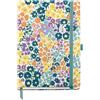 Miquelrius - Agenda 2026 vista settimanale, Similar A5+ (155 x 213 mm), pianificazione settimanale, copertina rigida cartone, spirale, chiusura elastica, carta 80 g/m², catalano-EN-PT, Flowers