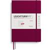 LEUCHTTURM1917 372644 agenda e taccuino settimanale Composition (B5) 2026, Port Red, Inglese