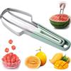Tadpolez 3 In 1 In Acciaio Inossidabile Taglierina Per Anguria,Tadpolez Taglia Anguria,Multifunzionale Affetta Anguria, Forchetta Per Anguria Utensile Da Taglio,per Anguria, Frutta e Meloni (Verde)