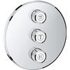 Grohe 29122000 Parte Esterna per Rubinetto da Incasso Triplo, Cromo, Rotondo