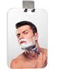Stianiiie Specchio antiappannamento, specchio doccia antiappannamento da bagno ad alta definizione, senza cornice, accessori per doccia sospesi per bagno resistenti agli urti di grandi dimensioni