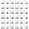 Nuptio Portacandele Votivi Vetro Trasparente Set di 36 Mini Portacandele Larghezza 4.6cm Decorazioni Natalizie Portacandeleper Festa di Nozze Halloween
