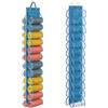 Lirex Organizer Armadietto Spogliatoio con 24 Tasche, Portatutto da Appendere in Tessuto Oxford，Pieghevole Appendi Pantaloni da Armadio, Blu