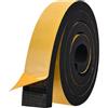 Zayejod Nastro Autoadesivo Schiuma,50mm Larghezza 20mm Spessore Strisce in Neoprene Schiuma Guarnizione in Gomma Isolante Anti-vibrazione Anti-collisione Insonorizzata Protezione per Mobili Auto,2 metri