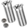 Your Day Mate Bullone banjo per valvola a cestello, M12 x 1,5 x 29 mm, 2 pezzi, compatibile con il set di scarico IKEA LILLVIKEN, ricambio dell'articolo 148977, in ottone, filettatura fine