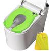 Futuhada Riduttore WC Bambini Pieghevole, Portatile Riduttore Water da Viaggio Bambini, Tavoletta per Vasino per Bambino Universale con 6 Cuscinetti Antiscivolo in Silicone e 1 Porta la Borsa