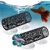 Marjoramy 2 pezzi Betta Fish Tunnel giocattolo, nascondiglio cavo per acquario con ventose trasparenti, materiale sicuro in PP, lunghezza 10 cm, per piccoli pesci, tetra, pesci ornamentali