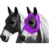 GWAWG Confezione da 2 Maschere antimosche per cavalli, Maschera antimosche con ampio spazio per gli occhi e orecchie, frangia antimosche per cavalli, comfort elasticizzato e protezione UV per cavallo