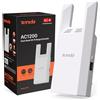 Tenda Ripetitore WiFi AC1200, Amplificatore Dual Band con Porta Ethernet, WiFi Extender e Access Point, Compatibile con Tutti i Router, Indicatore LED, WPS, Controllo da App(A18)