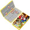 doepeBAE Custodia per Schede di Gioco, Custodie Giochi Switch, Switch Game Card Case, Scatola per Carte con Fodera in Silicone, Con 24 Slot per Cartucce di Gioco e 24 Slot per Schede SD (24D)