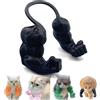 Qixfyze Divertente Collare per Gatti con Braccia, Dito Medio Giocattoli Creativi con Stampa 3D Animali Domestici Muscoli del Collo, Accessori per Costumi di Halloween Cosplay(Fist black)