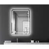 Talos Specchio da bagno con illuminazione Cultura - Specchio da bagno in 60 x 80 cm - Specchio da bagno a LED con luce circolare