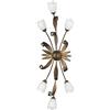 Onli 4240/PL6 Lampadario, Marrone/Bianco, 6 luci, metallo;vetro