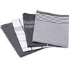 Gözze - Set di Strofinacci, 4 Pezzo, 100% Cotone Jacquard, Materiale Molto Spesso (200 g/m²), 100% Cotone, 50 x 70 cm - Antracite