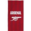 CHARACTER WORLD Asciugamano ufficiale Arsenal FC | Super morbido al tatto, design Lightning Football Club | Perfetto per casa, bagno, spiaggia e piscina | Taglia unica 75 cm x 150 cm | 100% cotone