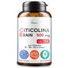 POEMIA Citicolina Pura 500mg Integratore Per Migliorare Memoria e Concentrazione Con Zinco Vitamina B6 B1 B12 per Adulti Studenti Lavoratori e Ragazzi 60 Capsule Poemia
