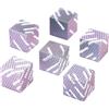HNCCESG DND Dadi a 6 facce in lega di zinco in metallo per giochi di ruolo con design a scala di drago a colori sfumati per Dungeons and Dragons, giochi da tavolo fantasy (Ls-Grad Green Pink)