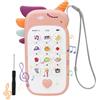 BouGPeng Telefono Giocattolo per Bambini Smartphone Giocattolo Regalo con Canzoni Suoni Testo Bambini Giocattoli Educativi