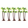 LHKJ 5 Pezzi Mini Albero di Cocco in Plastica,Artificiali Albero di Cocco Micro Paesaggio Decorazione per Hawaiane
