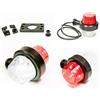 Web Truck Old school Tuning Luce di segnalazione sospesa 12V 24V Colori bianco e rosso per camion Rimorchio auto, caravan ecc. 1 pezzo