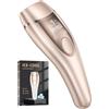 Deplite 21J Epilatore Luce Pulsata con a di raffreddamento, Epilazione laser efficiente 600-1200NM e 9 livelli di energia per donne/uomini, viso, bikini, corpo, gambe, ascelle