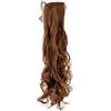 WIG ME UP - Toupet CODA Biondo scuro Ondulati 63 cm Graffette Fettucce per il Fissaggio YZF-1094HT-12
