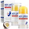 Datival 2 x crema per piedi con urea al 60% e al 2% di acido salicilico, barra riparatrice tacchi screpolati, crema idratante per piedi, per secchi e screpolati, mani, gomiti