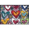 Wash+Dry tappeto Design With Love all things are possible 40x60cm, adatto per interni ed esterni, lavabile, multicolore