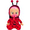 IMC TOYS CRY BABIES Tiny Cuddles Newborn Lady, Bambola di Peluche con Pigiama da Coccinella, Può Sedersi e Piangere Lacrime Vere, Giocattolo Regalo per Bambini e Bambine dai 18 Mesi in su