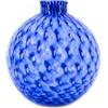 Generico Murrina Murano Venezia Vaso di Design in Vetro di Murano Decorato a Mano 25 cm colore Blu
