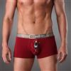 PIYAX Boxer Uomo Moda Uomo Intimo Sexy Divertente Cartone Animato Mutande Uomo bambù Uomo Mutandine Pantaloncini U Pouch Rigonfiamento Boxer per Uomo Regalo