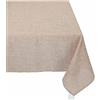 Casatessile Tovaglia antimacchia Jacquard FIAMMETTA Tovaglie Tavolo Cucina - Beige, 12 posti 140x230 cm.