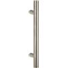 VI.TEL. Coppia Maniglioni per porta portone tondo dritto In Acciaio Inox Satinato Per Porte Interne Esterne Serramenti E Negozi serie Agropoli
