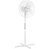 Baroni Home Ventilatore a Piantana 40 cm a 3 Velocità, Ventilatore da Terra con Inclinazione e Altezza Regolabili, Elica a 3 Pale 40 W Classe Energetica A, Bianco