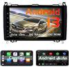 OVRICH Android 13 autoradio per Mercedes Benz W169 W245 B16 B170 B180 B200 W639 Vito Viano W906 Sprinter [8G RAM+128G ROM] Carplay/Android Auto, navigazione GPS, Bluetooth, WIFI, radio FM/AM