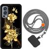 vingarshern Cover ONEPLUS Nord 2 (5G) Custodia in Silicone Sottile,OnePlus Nord2 Cover Antiurto Con Motivo,OnePlus Nord2 Case Silicone Con Catena/Cordino per Cellulare,Foto05